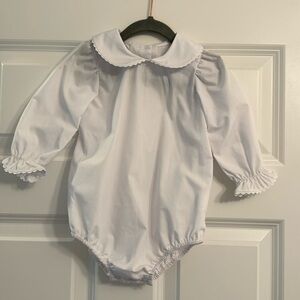 New Beaufort Bonnet Peter Pan Collar Onesie. Size 6-12 months.